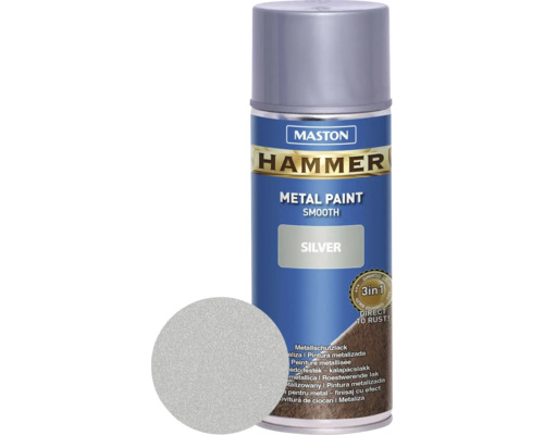 Metallschutz Spray Maston Hammer glatt silber 400 ml Metallschutz Spray Maston Hammer glatt silber 400 ml