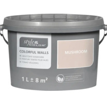 Style Color Abtönfarbe Bunt gemischte Wandfarben im Ein-Liter-Eimer, Farbton Mushroom