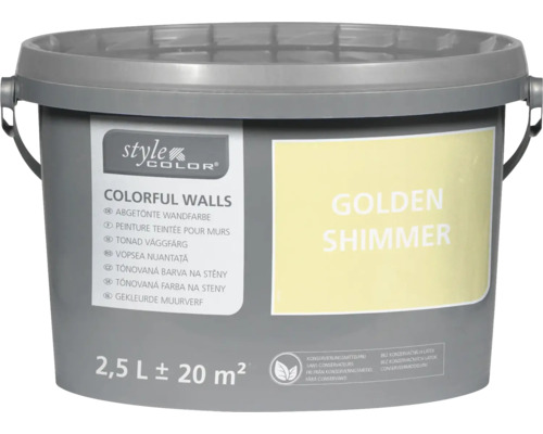 StyleColor COLORFUL WALLS Wand- und Deckenfarbe golden shimmer 2,5 L StyleColor COLORFUL WALLS Wand- und Deckenfarbe golden shimmer 2,5 L