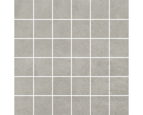 Feinsteinzeugmosaik Mirava Manhattan Grey 30x30 cm matt Quadratische Mosaikfliesen für Wand und Boden