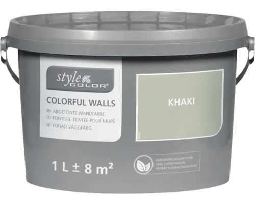 StyleColor COLORFUL WALLS Wand- und Deckenfarbe khaki 1 L StyleColor COLORFUL WALLS Wand- und Deckenfarbe khaki 1 L