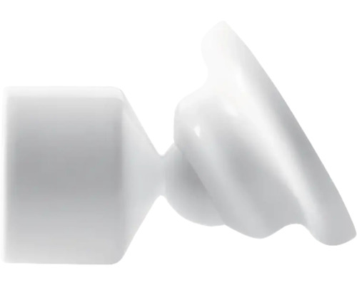 Schrägwandhalter für Duschvorhangstange Spirella Ø 25 mm weiß