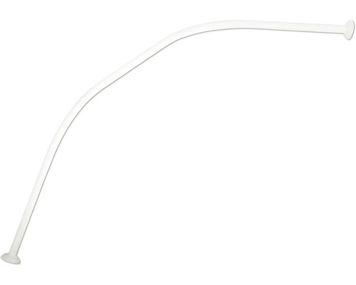 Gebogene Duschvorhangstange zur Wandmontage