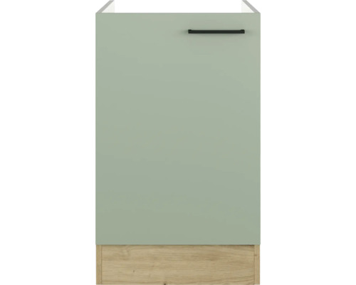 Küchenunterschrank mit matter Front und Griff