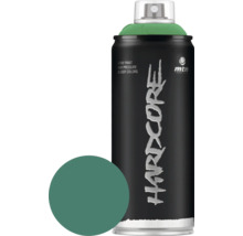 Sprühfarbe in einer Dose mit Farbbeispiel