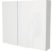 Weißer Bad Spiegelschrank mit zwei Türen