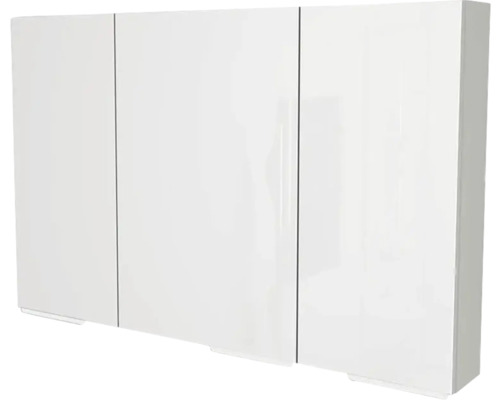 Spiegelschrank Devo Vena 2.0 3-türig 110x15x70 cm Griff chrom pearl grey