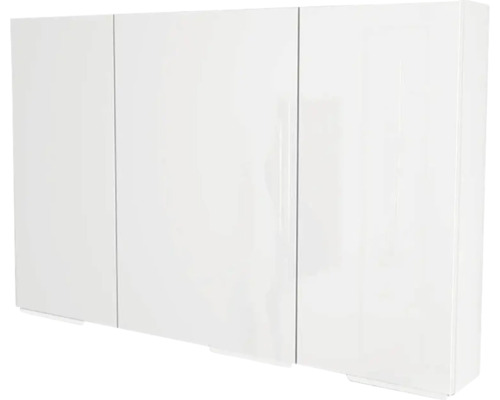 Spiegelschrank Devo Vena 2.0 3-türig 110x15x70 cm Griff chrom arctic white