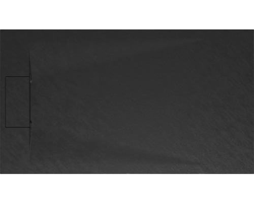 Extraflache Rechteck-Duschwanne Schulte DWM-Tec 80x140x3.2 cm anthrazit matt