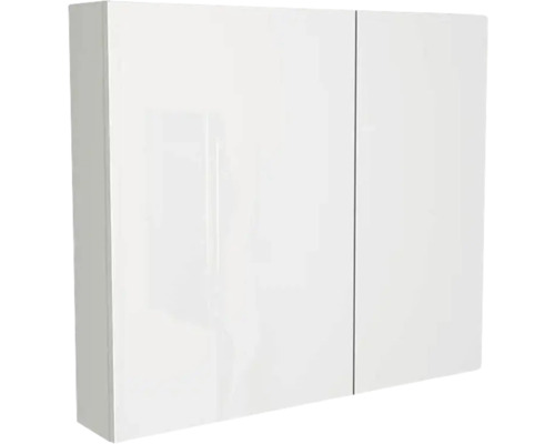 Spiegelschrank Devo Vena 2.0 2-türig 80x15x70 cm links pearl grey