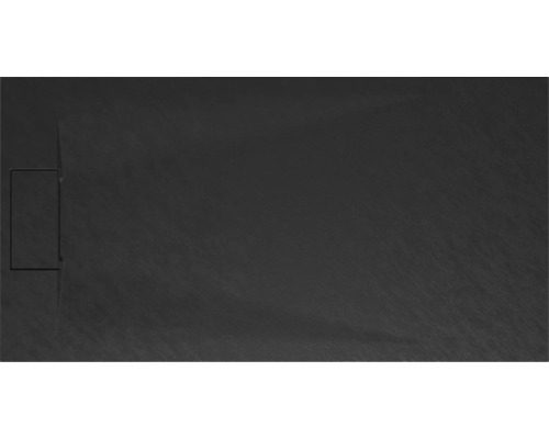 Extraflache Rechteck-Duschwanne Schulte DWM-Tec 80x160x3.2 cm anthrazit matt