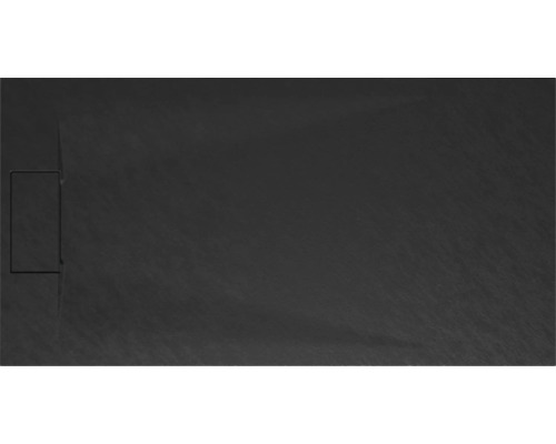 Extraflache Rechteck-Duschwanne Schulte DWM-Tec 80x160x3.2 cm anthrazit matt Duschwanne aus Stein