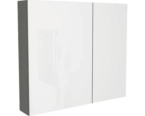 Spiegelschrank Devo Vena 2.0 2-türig 80x15x70 cm links classic grey