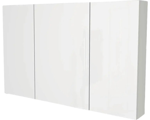 Spiegelschrank Devo Vena 2.0 3-türig 110x15x70 cm pearl grey