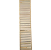 Holztür mit Lamellen