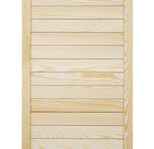 Holztür mit Lamellen