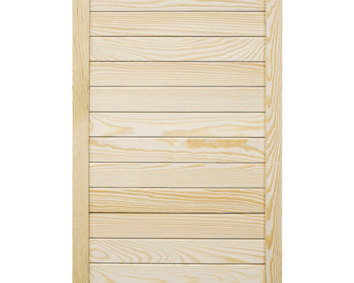 Holztür mit Lamellen