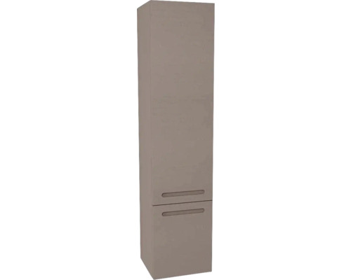 Hochschrank Devo Vena 2.0 35x150x33 cm Anschlag links mit Softauszug hellgrau Hochschrank mit zwei Schubladen