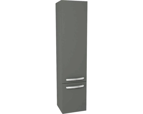 Hochschrank Devo Vena 2.0 35x150x33 cm Anschlag links Griff chrome grau