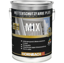 Wetterschutzfarbe Plus Mix im Farbeimer