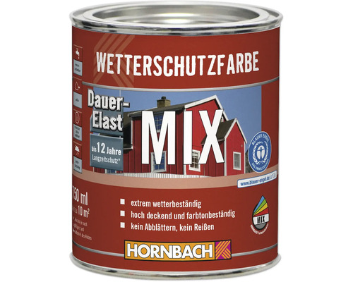 Wetterschutzfarbe in einer Dose mit 750 Milliliter Inhalt von Hornbach