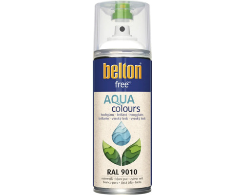 Belton Free PU Sprühlack Ral 9010 reinweiß glänzend 400 ml