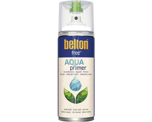 Belton Free PU Sprühlack Grundierung weiß matt 400 ml Belton Free Aqua Primer Spraydose weiß matt