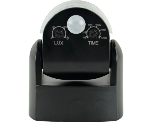 Bewegungsmelder mit LUX- und Zeiteinstellungen