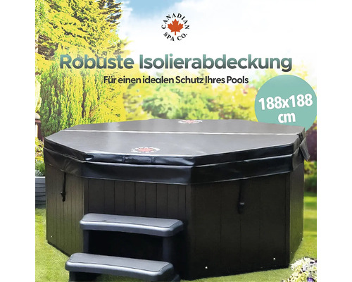 Abdeckung für einen Pool mit den Maßen 188 mal 188 Zentimeter