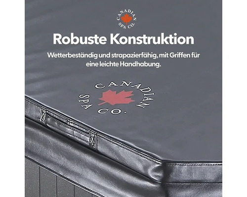 Abdeckung für Whirlpool mit Griffen und Canadian Spa Company Logo