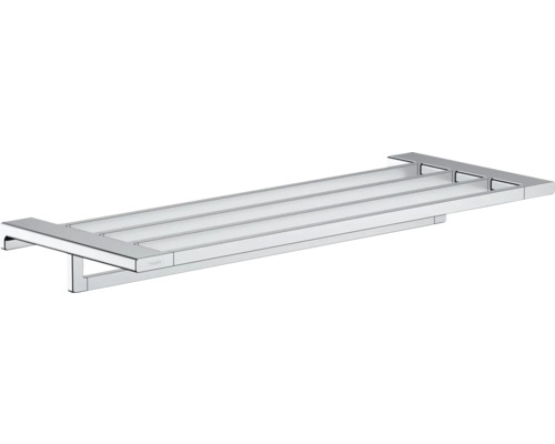 Handtuchablage hansgrohe AddStoris chrom glänzend 41751000 Handtuchablage aus Metall mit drei Stangen zur Aufbewahrung von Handtüchern