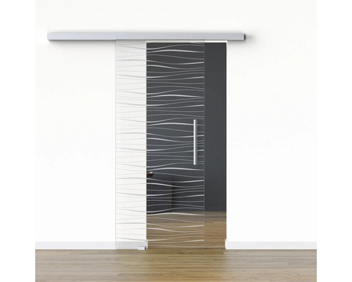 Pertura Glasschiebetür Komplettset Glera Tidal 01 900x2050 mm Links inkl. Beschlag Selir Aluminium natur,Stangengriff Pertura Glasschiebetür Komplettset Glera Tidal 01 900x2050 mm Links inkl. Beschlag Selir Aluminium natur,Stangengriff