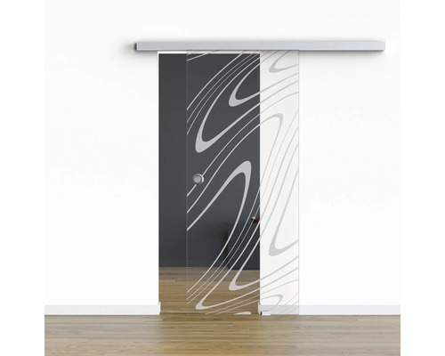 Pertura Glasschiebetür Komplettset Glera Water 01 775x2050 mm Rechts inkl.Beschlag Selir Aluminium natur,Griffmuschel Pertura Glasschiebetür Komplettset Glera Water 01 775x2050 mm Rechts inkl.Beschlag Selir Aluminium natur,Griffmuschel