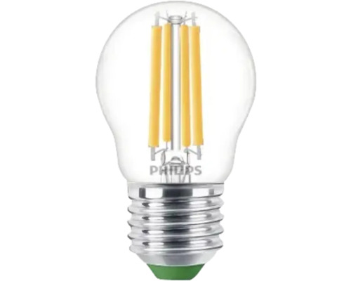LED-Lampe Filament dimmbar P45 E27 / 2,3 W ( 40 W ) klar 485 lm 2700 K warmweiß Philips LED Leuchtmittel