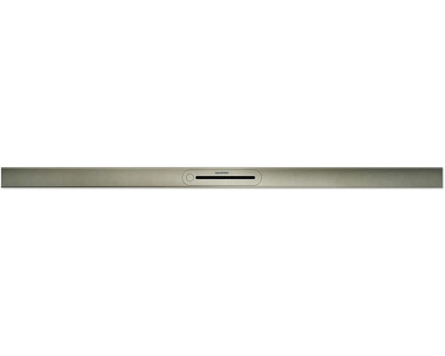 Duschrinnerost Kaldewei Flowline Zero 2401 1200x55x11 mm champagner gebürstet Wasserwaage mit Libelle
