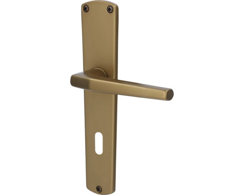 Beschlagset Buntbart BB Langschild Alpertec Phil Aluminium F4 bronze eloxiert Türgriff mit Langschild für Innentüren