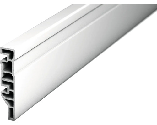 Prinz Klemmsockelleiste PVC Cellpro weiß 70x2400 mm Kunststoff-Abschlussleiste im Querschnitt