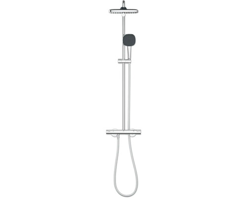 Duschsäule Grohe Quickfix Vitalio Comfort 250 mit Thermostat 26696001 chrom Duschsystem mit Kopfbrause und Handbrause für Badezimmer
