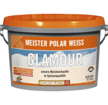 HORNBACH Meister Polarweiß Glamour Soft Wandfarbe im Wunschfarbton mischen lassen-thumb-1