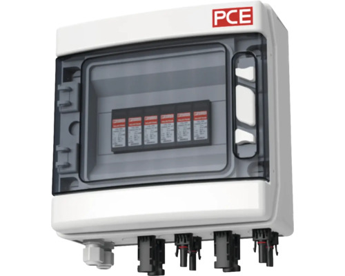 Kleinverteiler PV-Box PCE SOL-Line R76548 für PV mit 2 MPP 8TE aufputz 34 x 24,2 x 16 cm IP 65 weiß-0