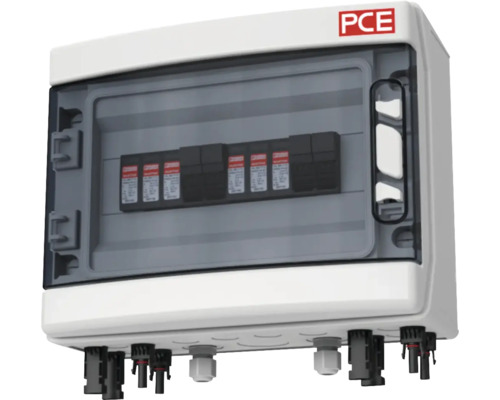 Kleinverteiler PV-Box PCE SOL-Line R76549 für PV mit 2 MPP 12TE aufputz 38 x 29 x 21 cm IP 65 weiß
