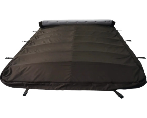 Roll-Whirlpoolabdeckung Canadian Spa 594x228 cm braun Poolabdeckung mit Befestigungsgurten