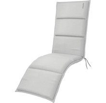 Auflage für Gartenliegen mit gepolstertem Bezug und Fixierbändern