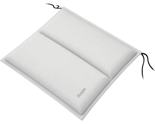 Quadratisches Sitzkissen mit Bindebändern der Marke Doppler