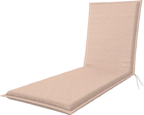 Auflage für Sonnenliege mit Rückenlehne und Bindebändern