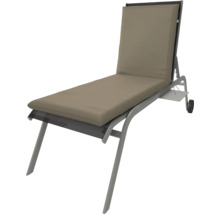 Liege mit Polsterauflage und Rollen