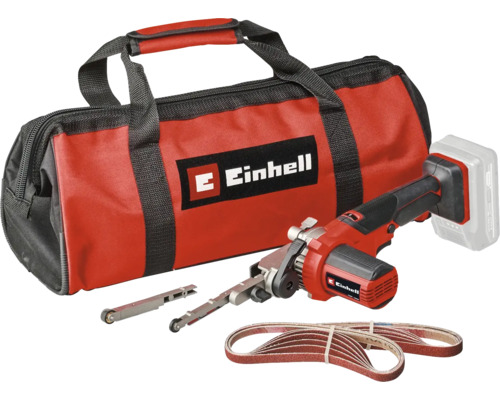 Einhell Akku-Bandschleifer mit Zubehör und Tragetasche