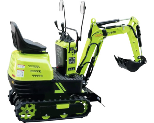 Minibagger mit Schaufel und Raupenfahrwerk