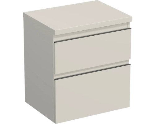 Waschtischunterschrank Jungborn Trenta 56,7x64,6x44,5 cm muskat glanz TRE DESK 60 2Z B A3026