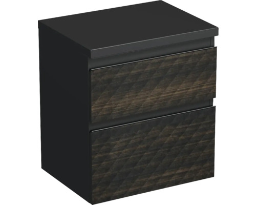 Waschtischunterschrank Jungborn Trenta 56,7x64,6x44,5 cm hacienda brown matt TRE DESK 60 2Z B LR29